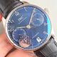 IWC Portugieser Blue Dial Black Leather Band Swiss Replica Watches (2)_th.jpg